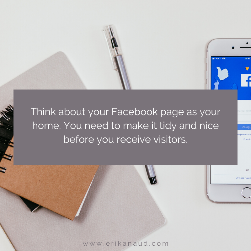 How to set yo a facebook page - infographic